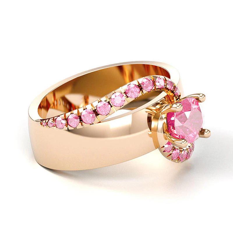 Sotiya Bypass Round Cut Cigar Coffee Engagement Ring Sterling Silver