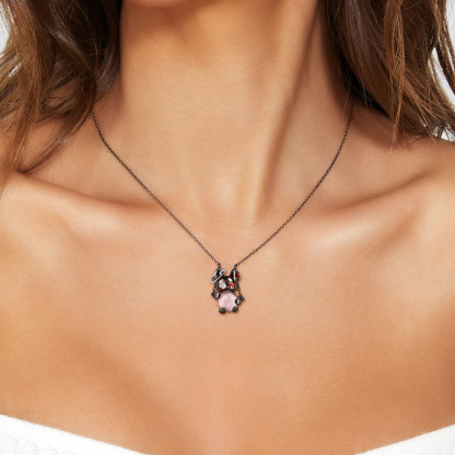 Sotiya Doll Bunny Necklace Sterling Silver-Sotiya