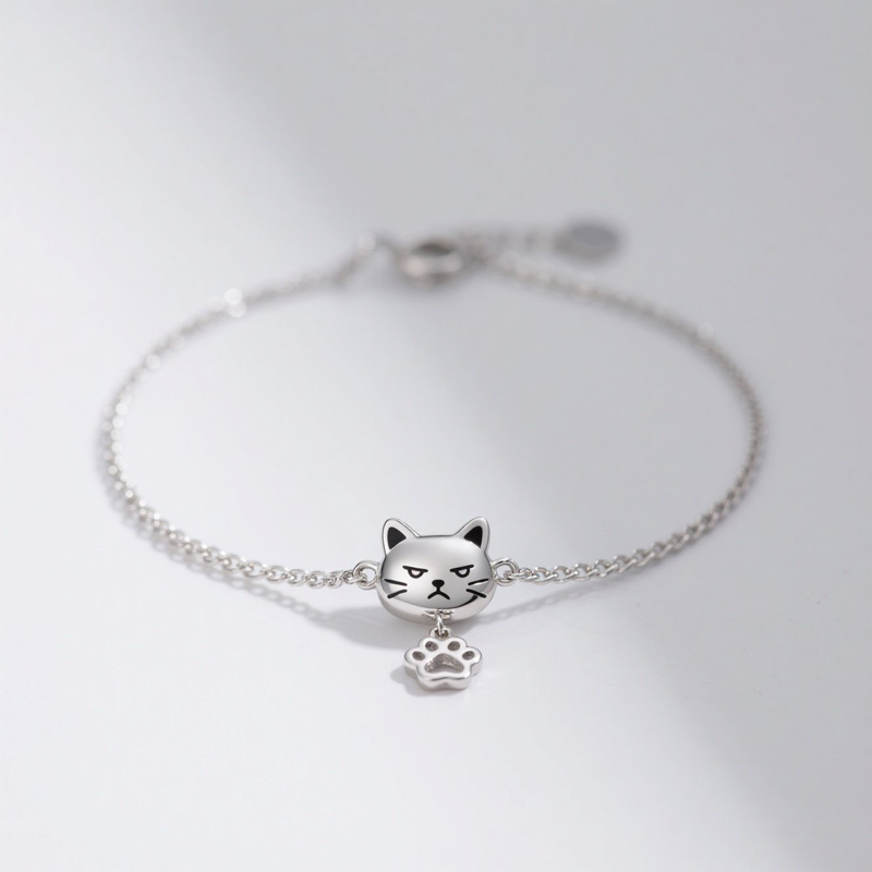 Sotiya Grumpy Cat Paw Pendant Bracelet-Sotiya