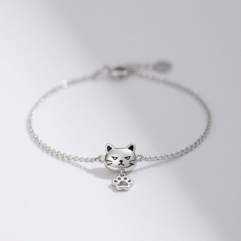 Sotiya Grumpy Cat Paw Pendant Bracelet-Sotiya
