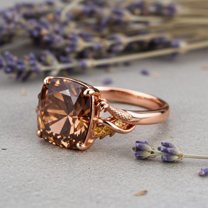 Sotiya Duskendale Dragon Claw Cushion Cut Engagement Ring Sterling Silver-Sotiya