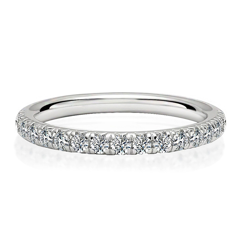 Sotiya Round Cut Moissanite Women's Wedding Ring Sterling Silver-Sotiya