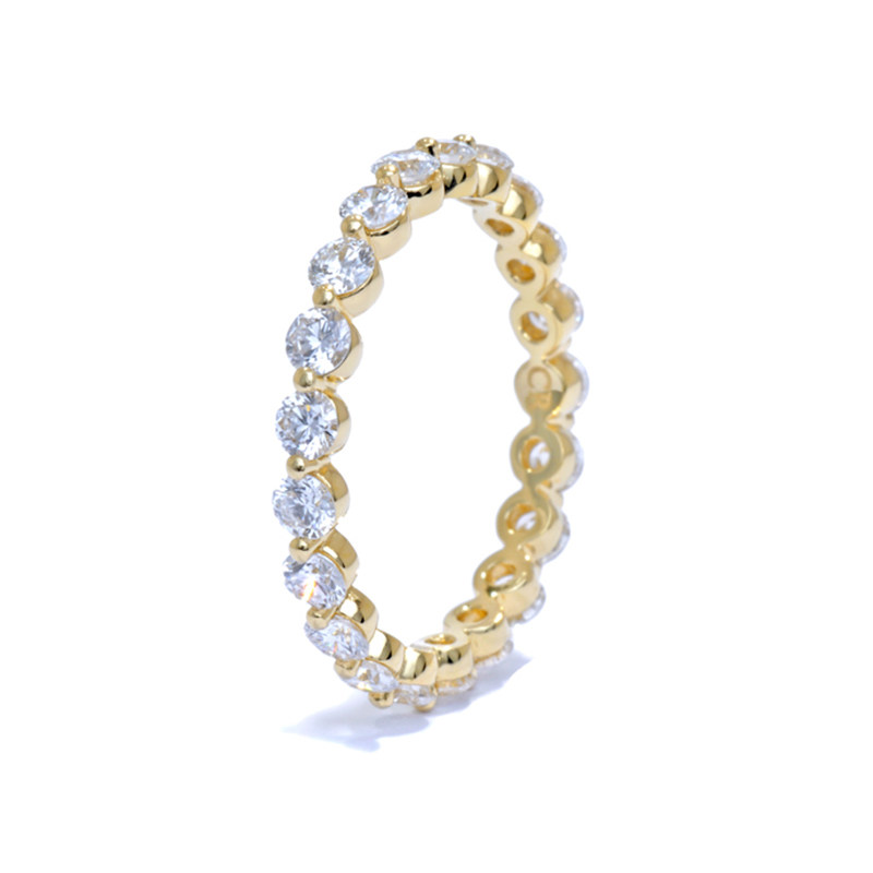 Sotiya Round Cut Eternity Ring Sterling Silver-Sotiya