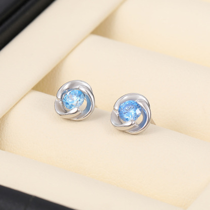 Sotiya One Week Earrings with Gift Box Sterling Silver-Sotiya