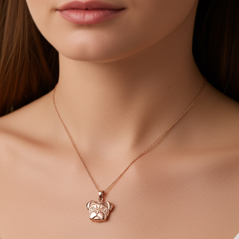 Sotiya Bulldog Pendant Necklace-Sotiya