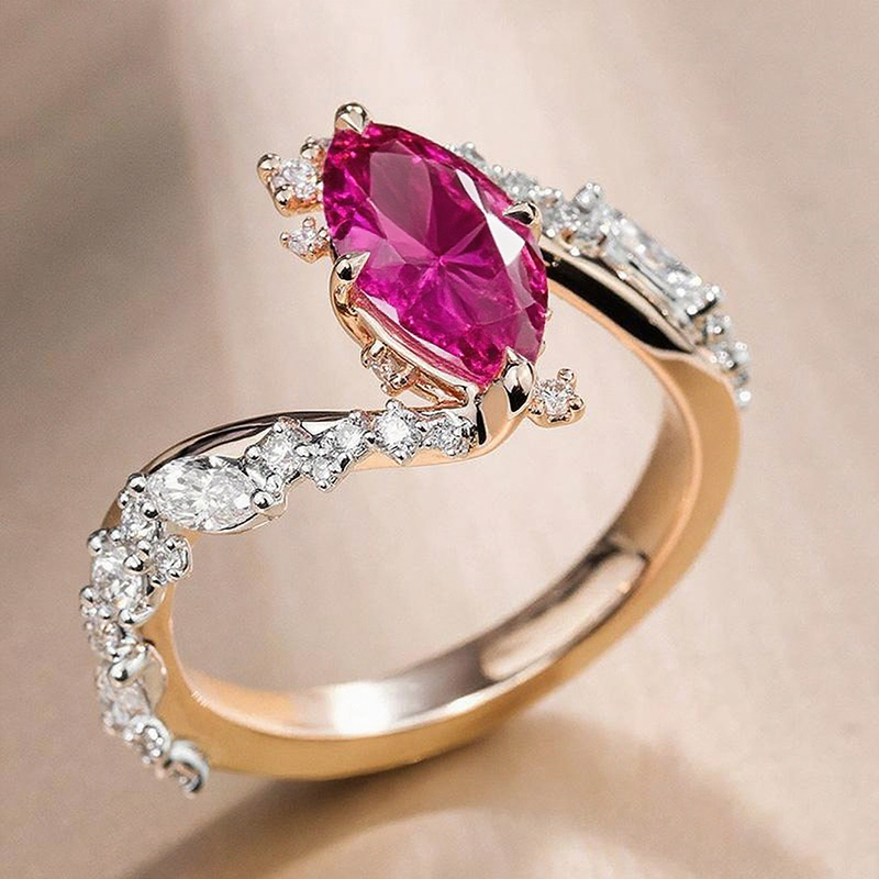 Sotiya Marquise Cut Bypass Engagement Ring Sterling Silver