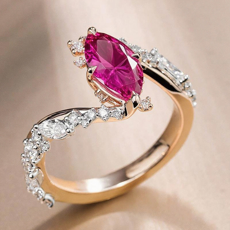 Sotiya Marquise Cut Bypass Engagement Ring Sterling Silver