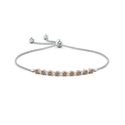 Sotiya Coffee Shiny Pullout Bracelet Sterling Silver-Sotiya