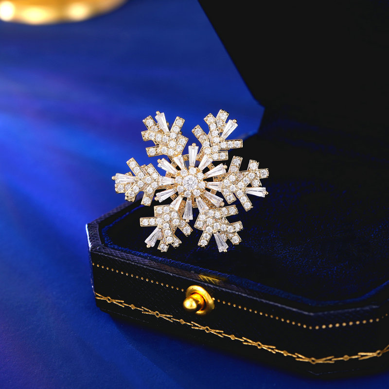 Sotiya Rotatable Snowflake Brooch-Sotiya