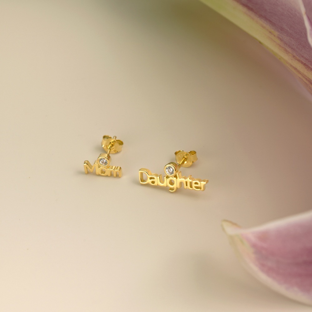 Sotiya Mom&Daughter Mother's Day Gift Stud Earrings Sterling Silver-Sotiya
