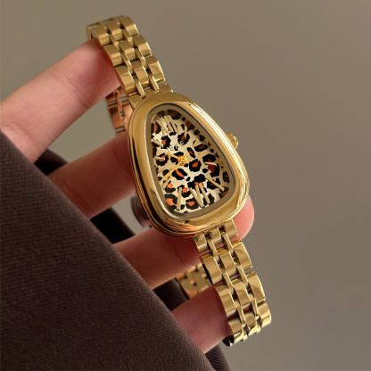 Sotiya Leopard Print Tortoiseshell Pattern Dial Luxury Quartz Women's Watch-Sotiya