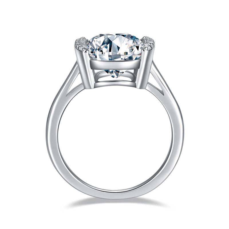 Sotiya Tension Set Radiant Cut Moissanite Engagement Ring Sterling Silver-Sotiya