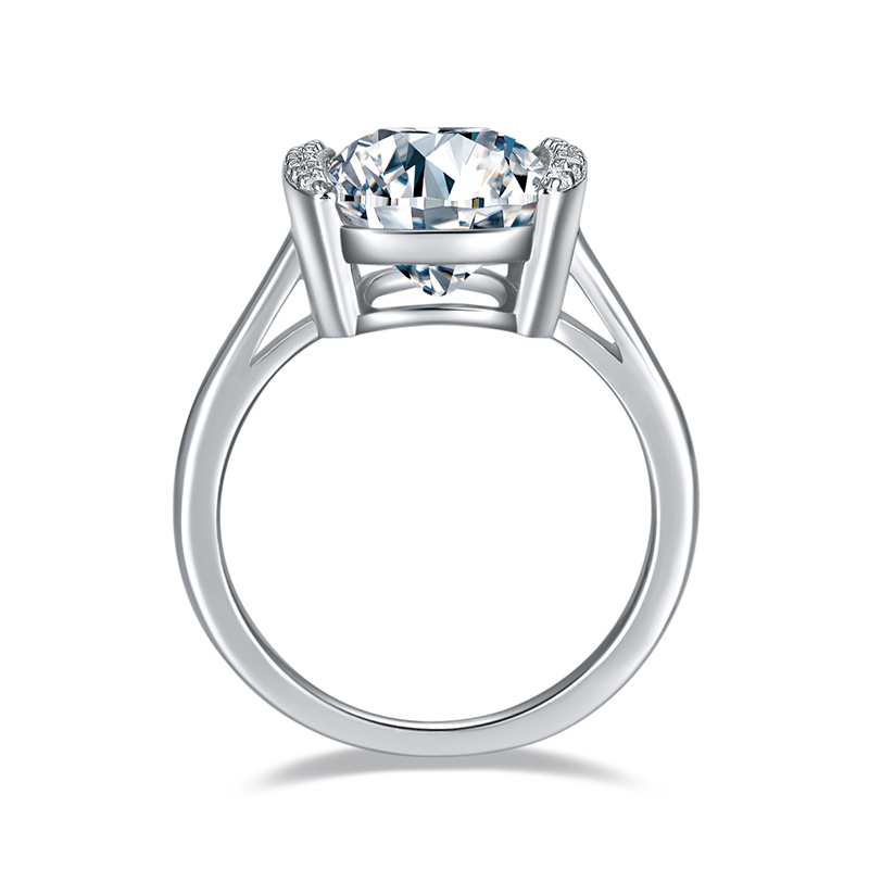 Sotiya Tension Set Radiant Cut Moissanite Engagement Ring Sterling Silver-Sotiya