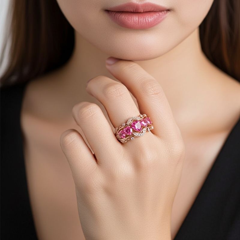 Sotiya Heart Cut Vintage Filigree Wedding Ring Band Sterling Silver-Sotiya