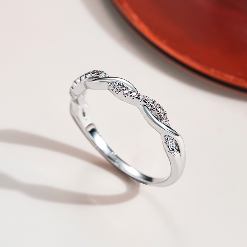 Sotiya Twist Women's Wedding Ring Sterling Silver-Sotiya