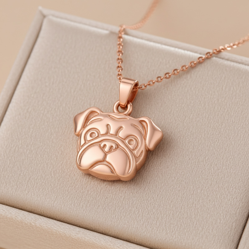 Sotiya Bulldog Pendant Necklace-Sotiya