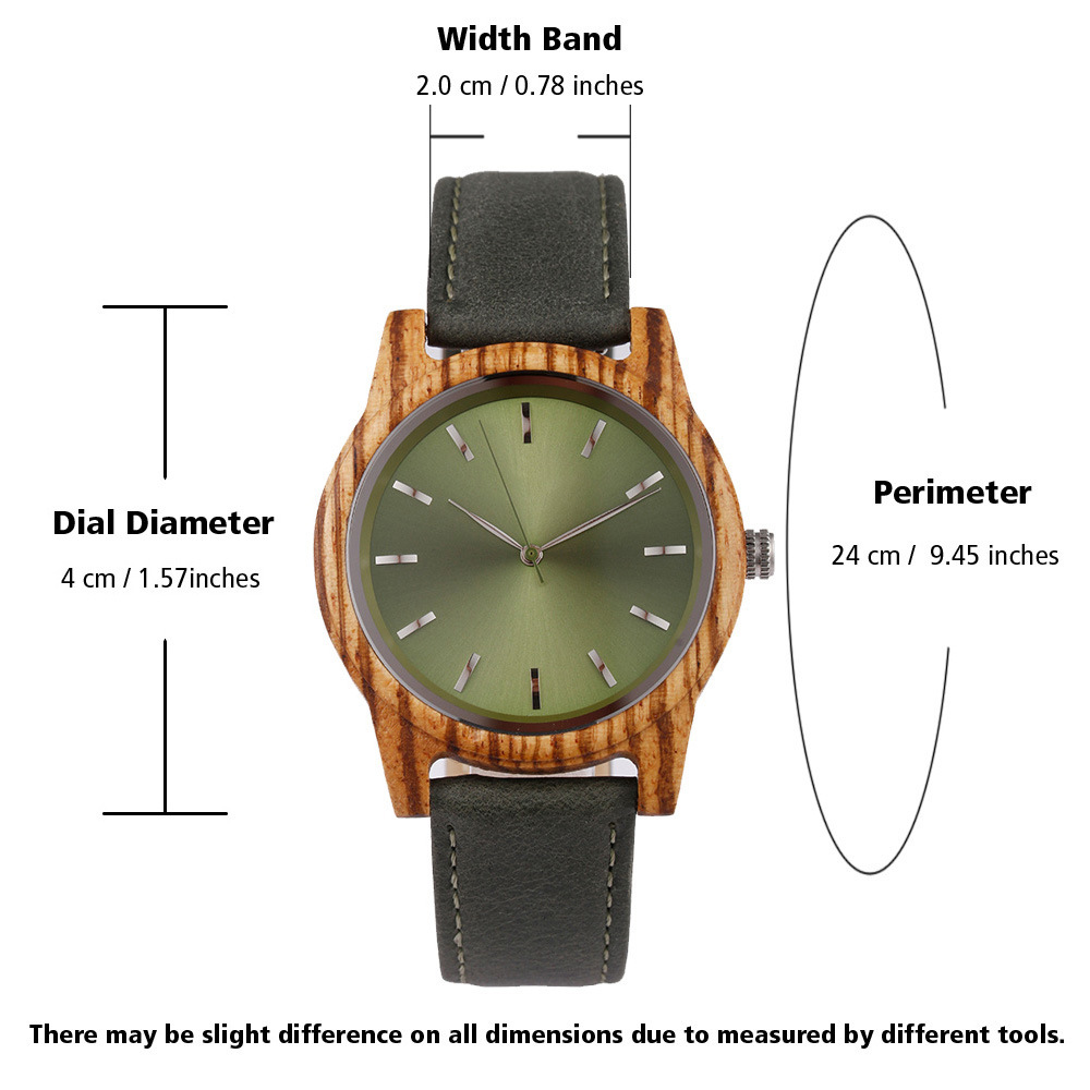 Sotiya Zebrawood and Red Sandalwood Quartz Exquisite Ultra-thin Wooden Watch-Sotiya