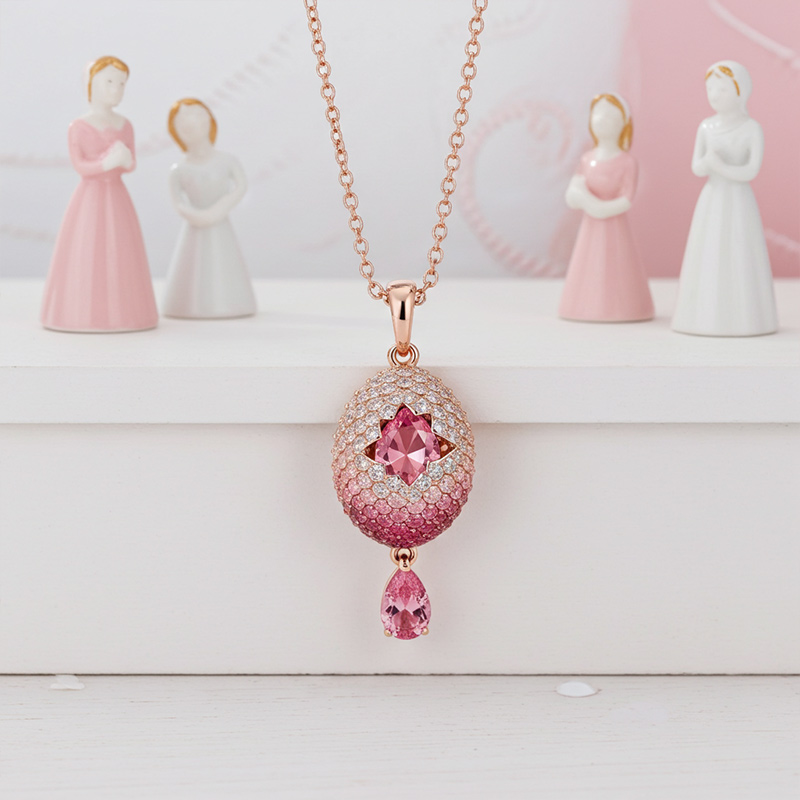 Sotiya Duskendale Dragon's Egg Pear Cut Necklace Sterling Silver-Sotiya
