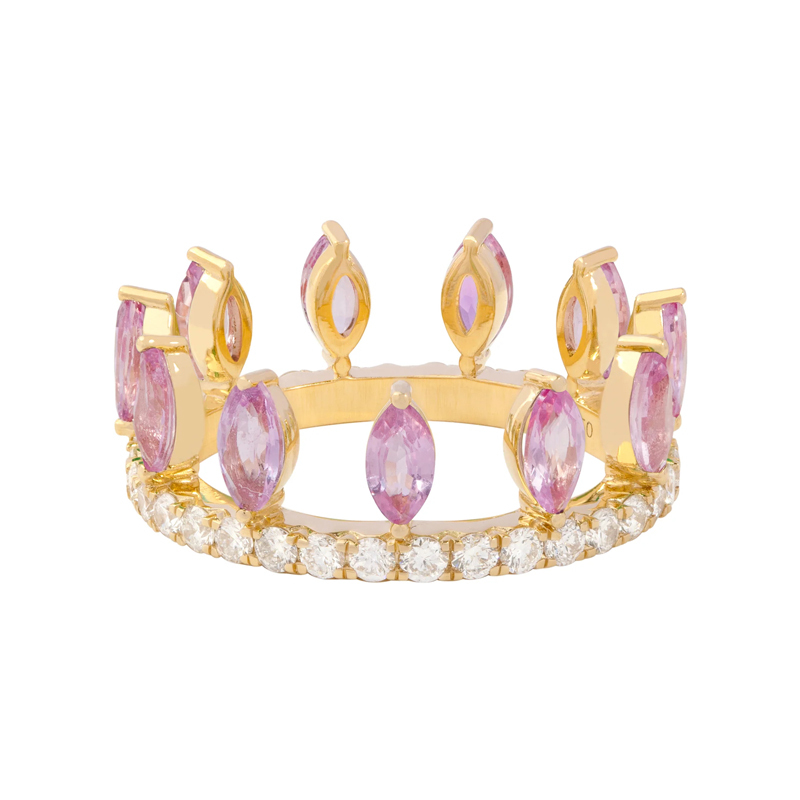 Sotiya 12 Birthstones Marquise Cut Mix and Match Stackable Eternity Ring Sterling Silver-Sotiya