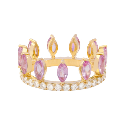 Sotiya 12 Birthstones Marquise Cut Mix and Match Stackable Eternity Ring Sterling Silver-Sotiya