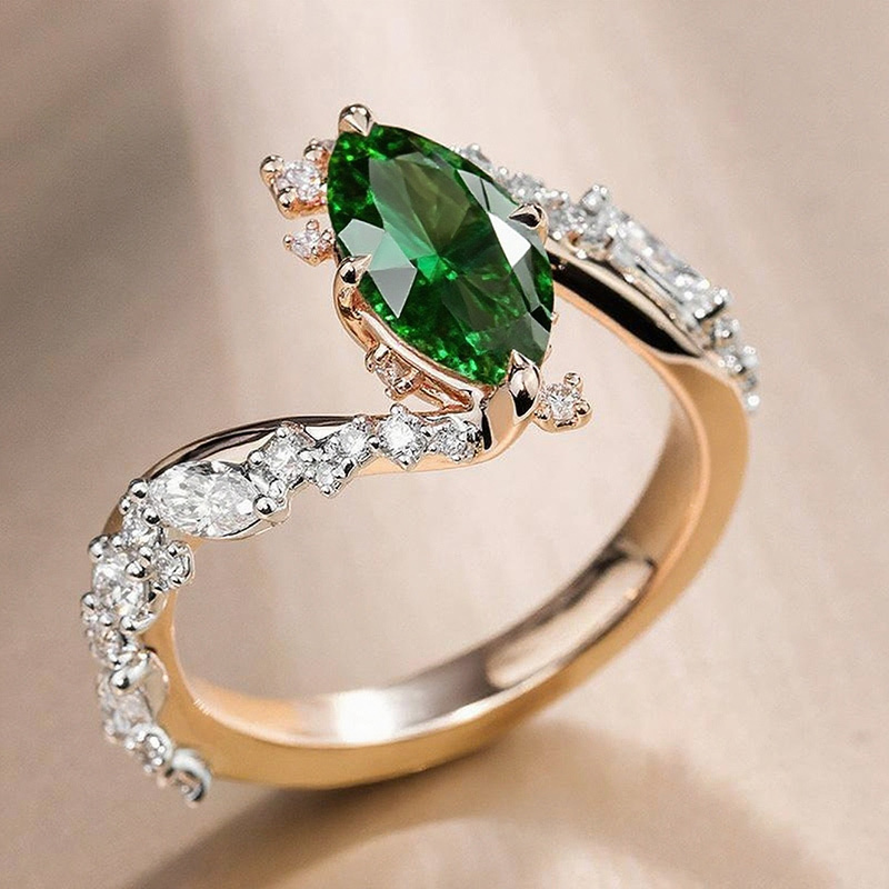 Sotiya Marquise Cut Bypass Engagement Ring Sterling Silver