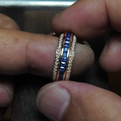 Sotiya Fidget Spinner Ring Eternity Ring Sterling Silver-Sotiya