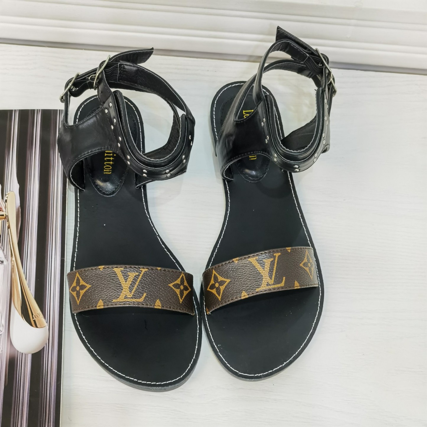 Nomad Monogram Sandals