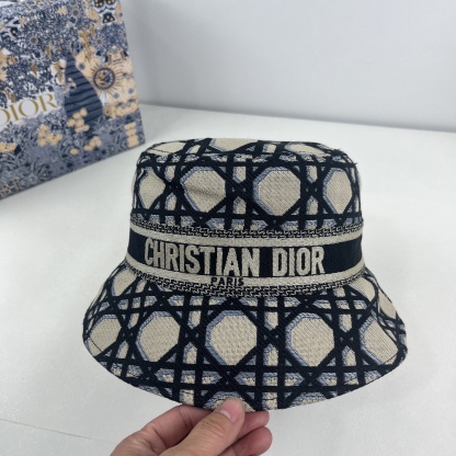 D-BOBBY MACROCANNAGE SMALL BRIM BUCKET HAT