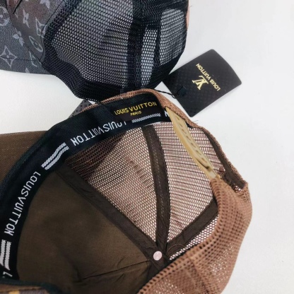 Monogram Leather Cap hat Snapback