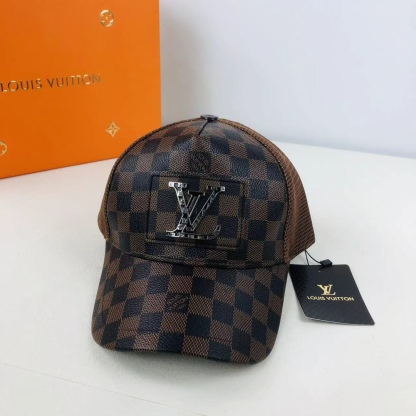 Monogram Leather Cap hat Snapback