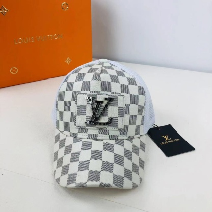 Monogram Leather Cap hat Snapback