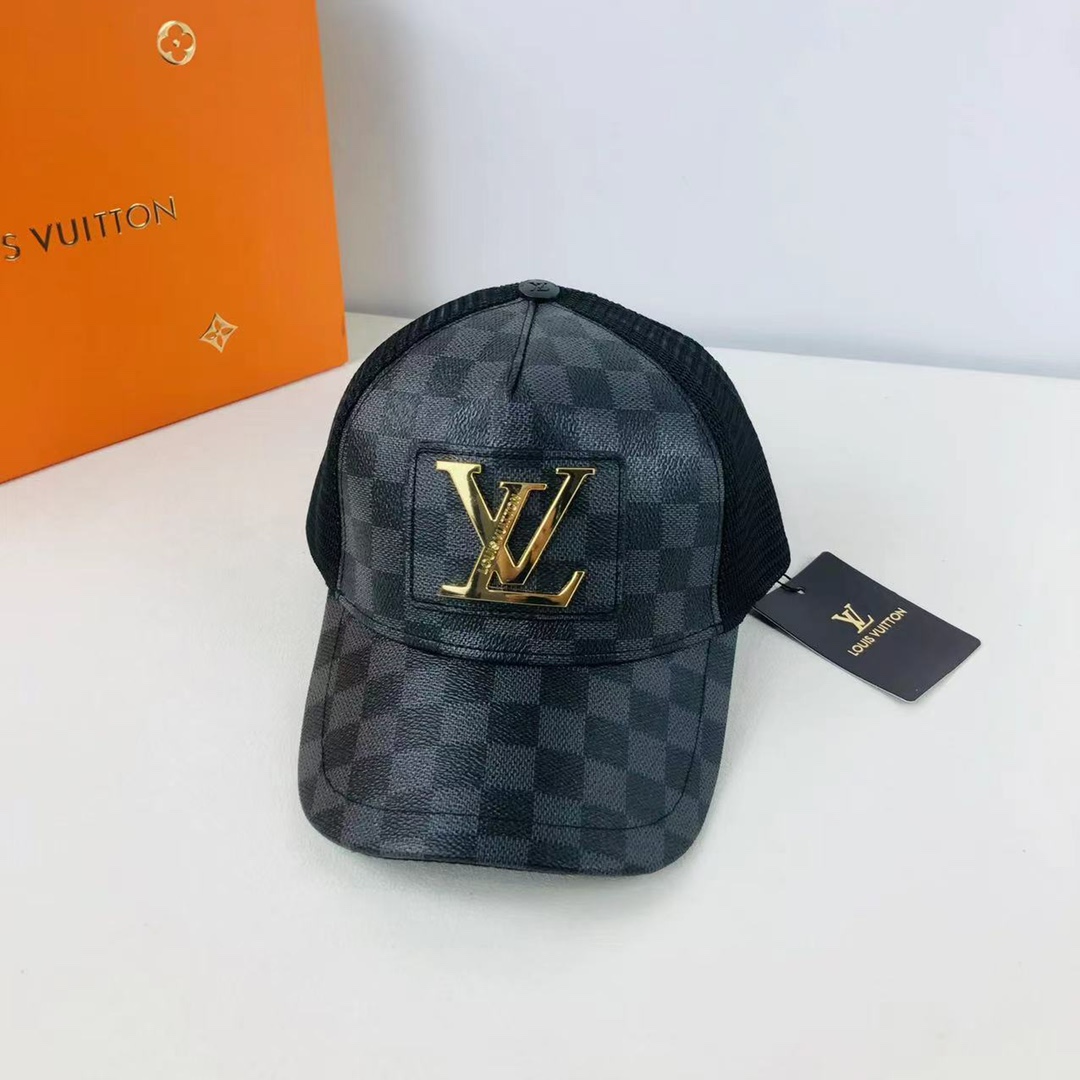 Metal LOGO printed baseball mesh cap