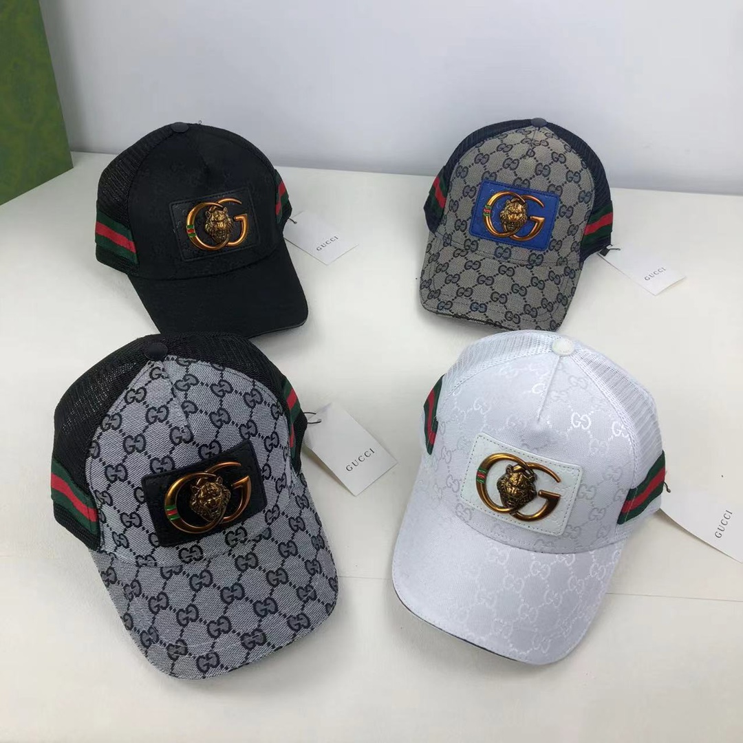 Half Net Double G Metal Logo Premium Mash Cap