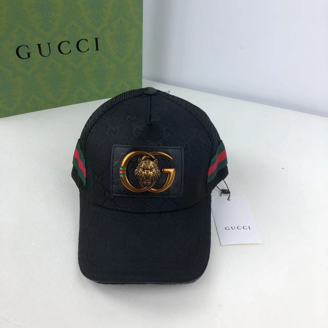 Half Net Double G Metal Logo Premium Mash Cap