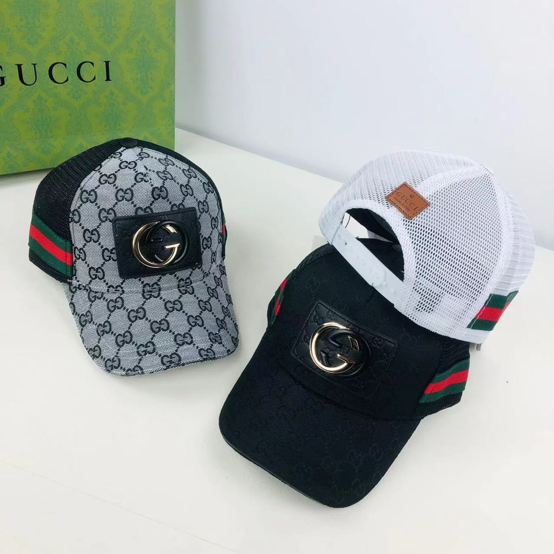 Half Net Double G Metal Logo Premium Mash Cap