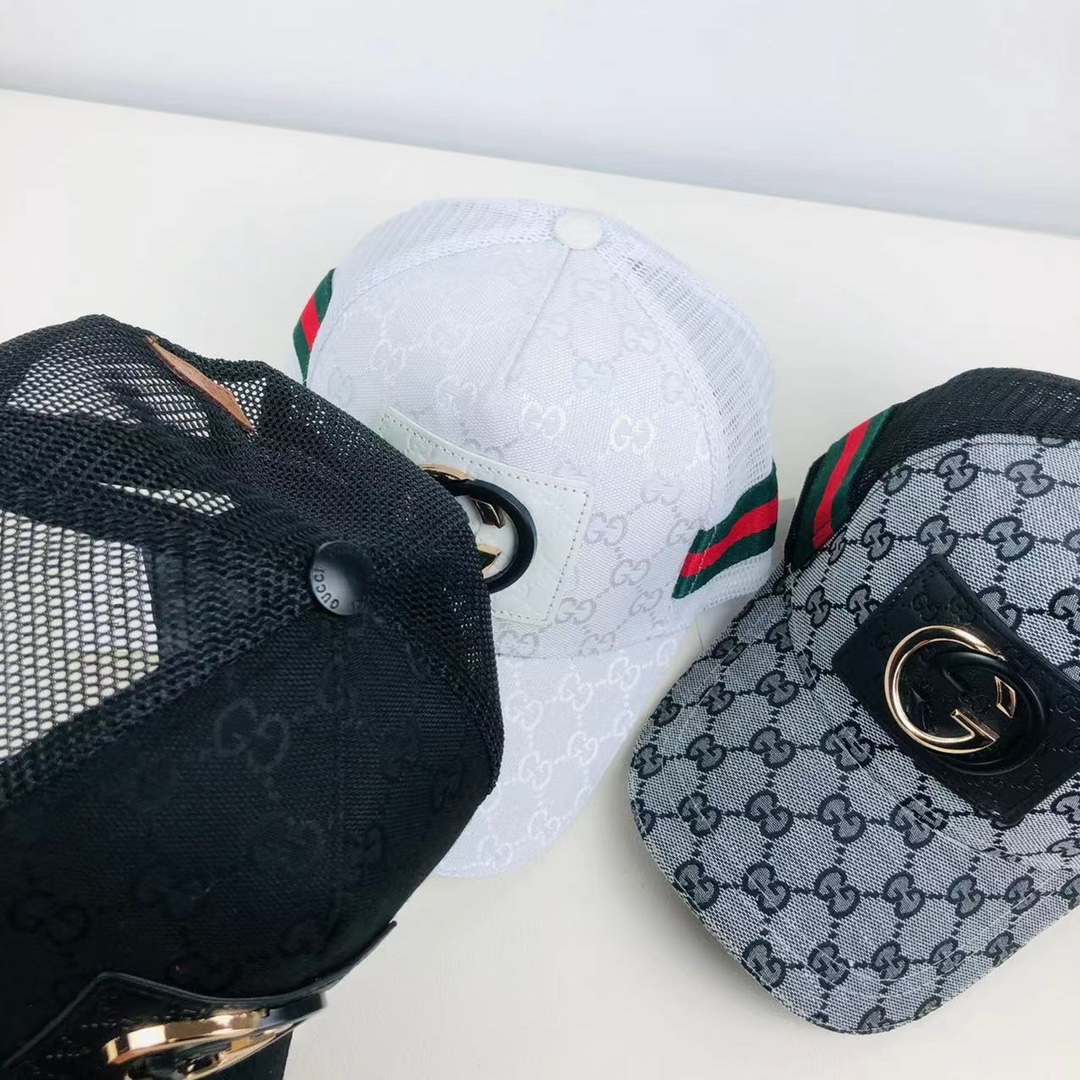 Half Net Double G Metal Logo Premium Mash Cap