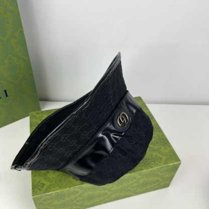 CANVAS BUCKET HAT WITH DOUBLE G