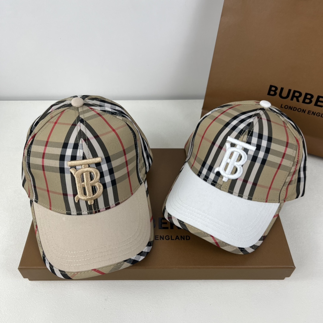 Logo Plaid Baseball Cap