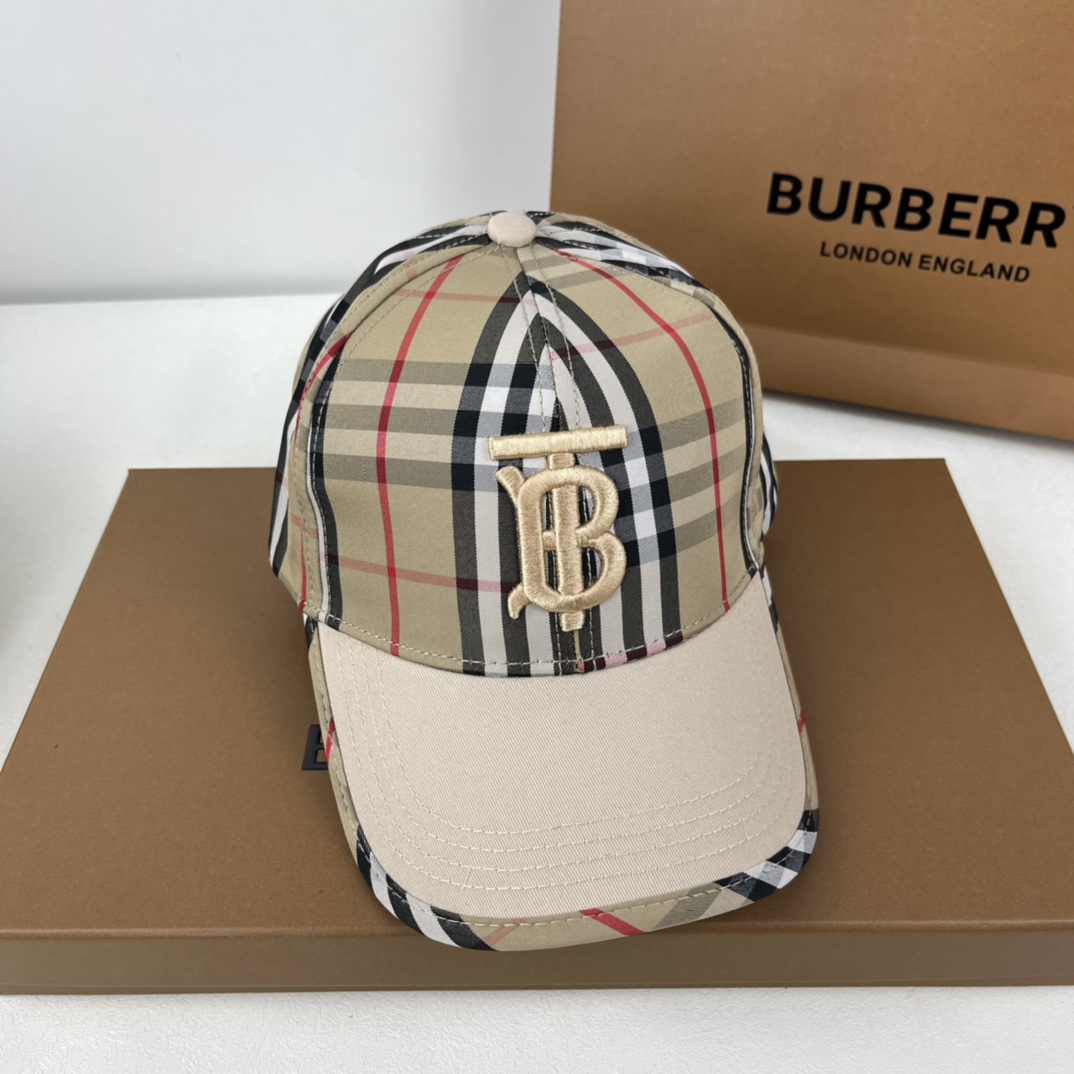 Logo Plaid Baseball Cap