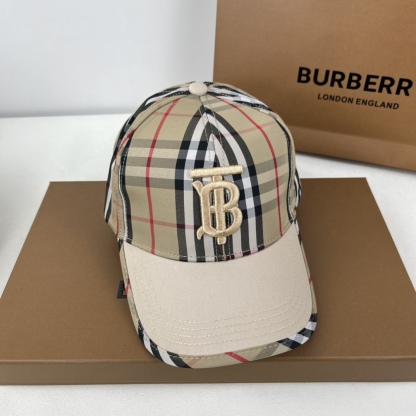 Logo Plaid Baseball Cap