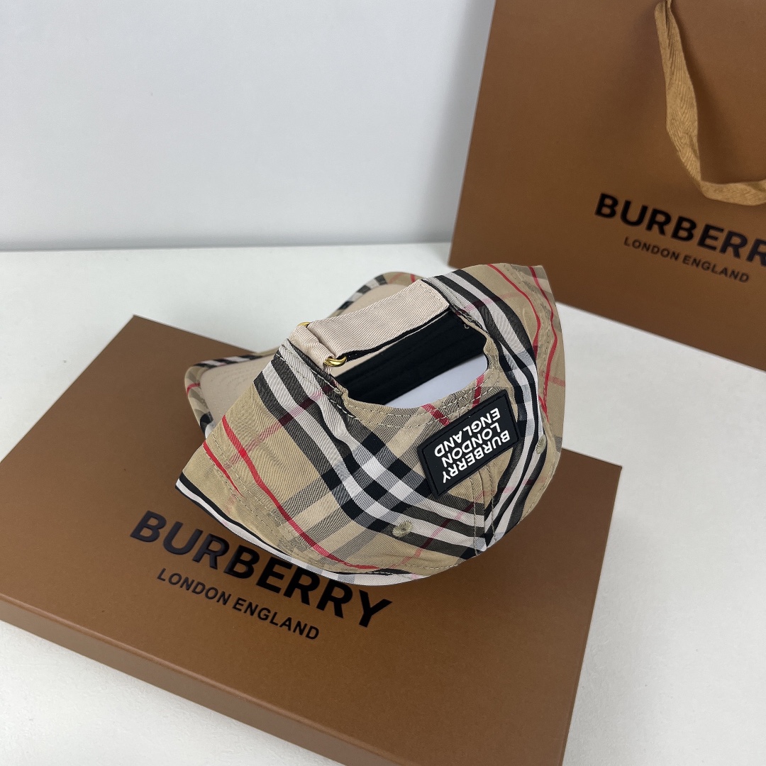 Logo Plaid Baseball Cap