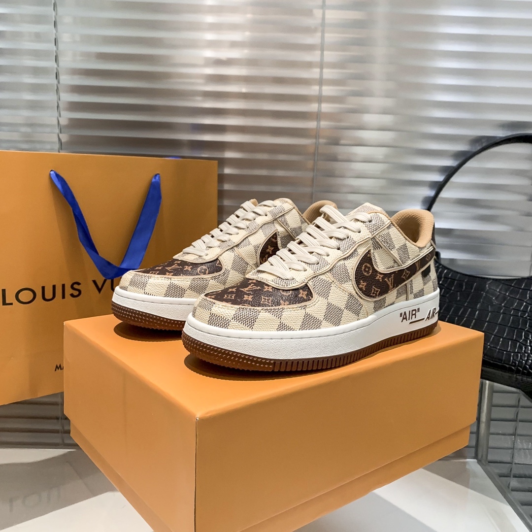 Air Force 1 Low "Virgil Abloh - Beige/Coffee" sneakers