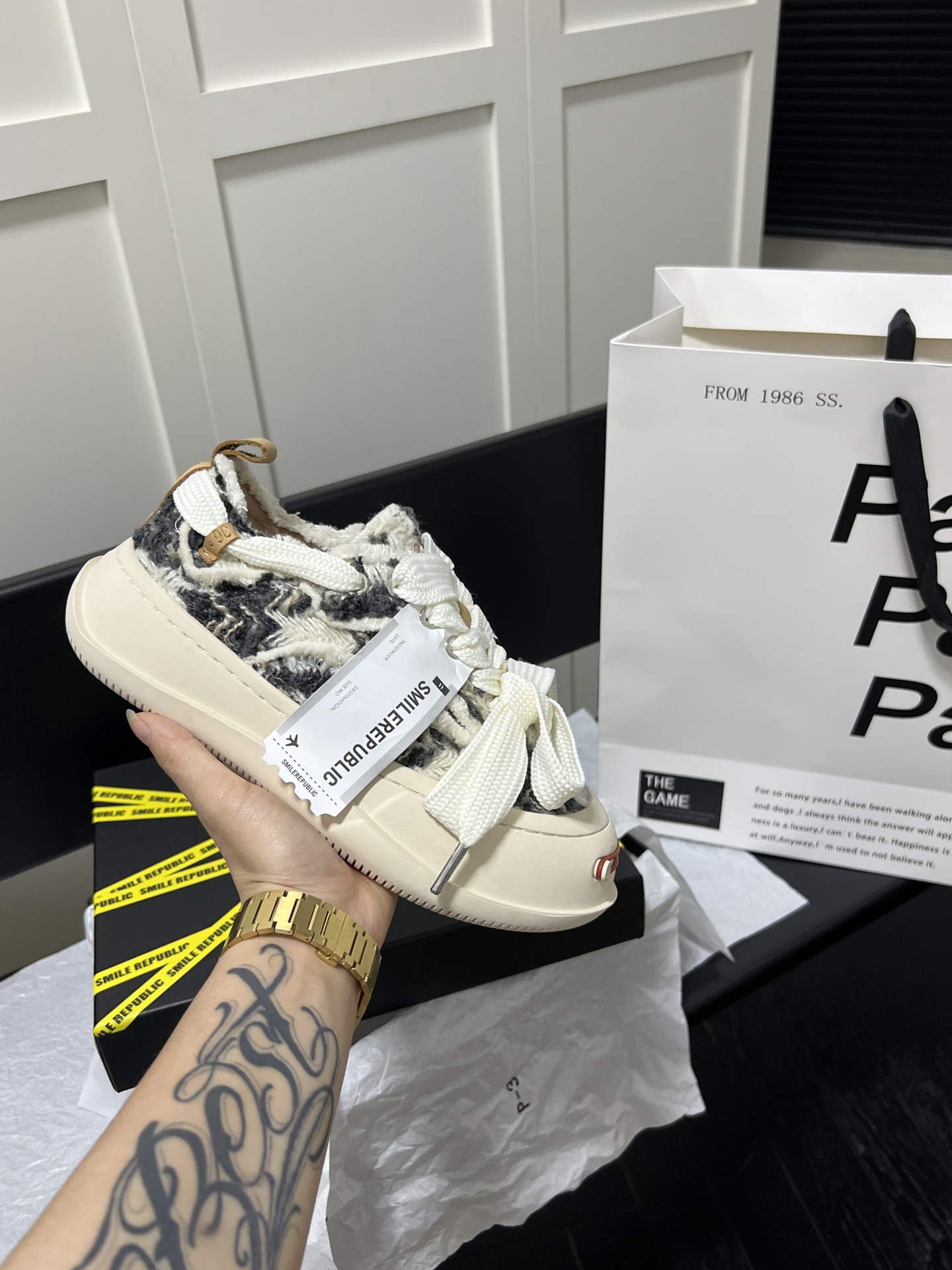 Black White Chevron Best Black Casual Shoes