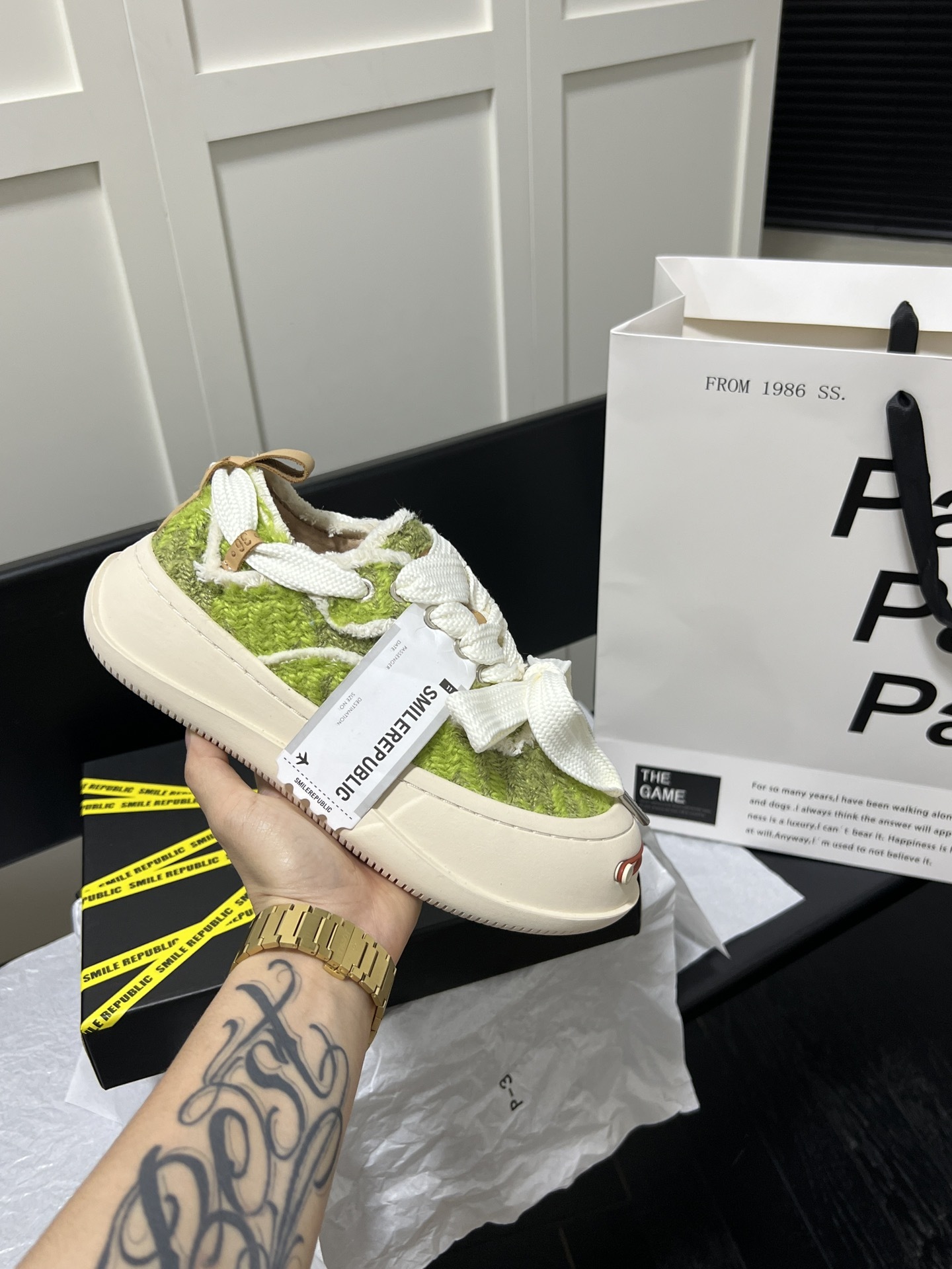 Olive Green Low Top Sneaker