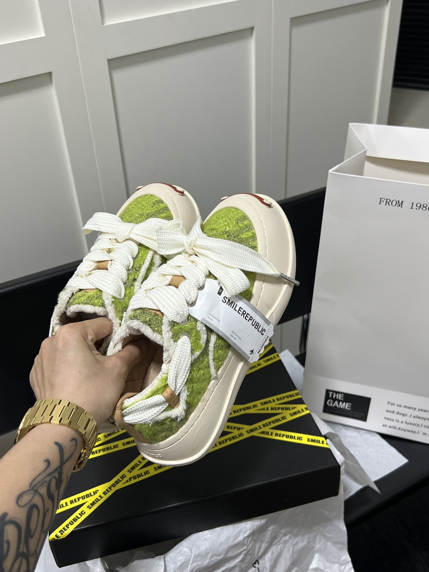 Olive Green Low Top Sneaker