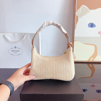 Yarn Raffia Effect Crochet Mini Re-Edition Shoulder Bag