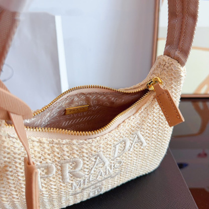 Yarn Raffia Effect Crochet Mini Re-Edition Shoulder Bag