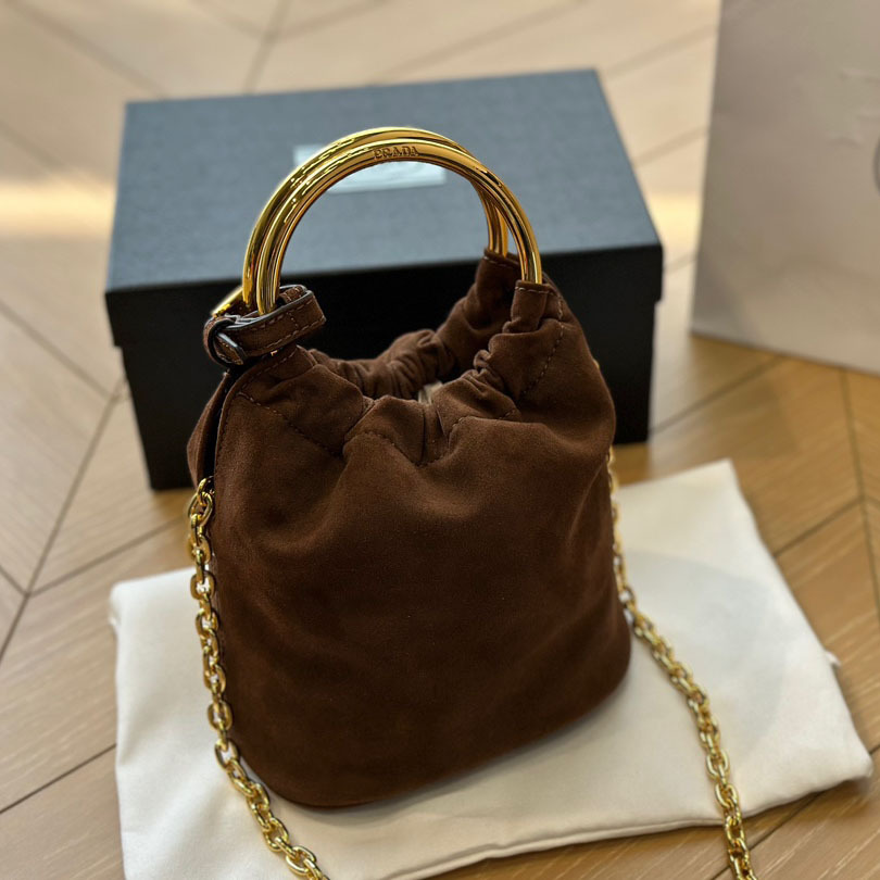 Suede mini-bag