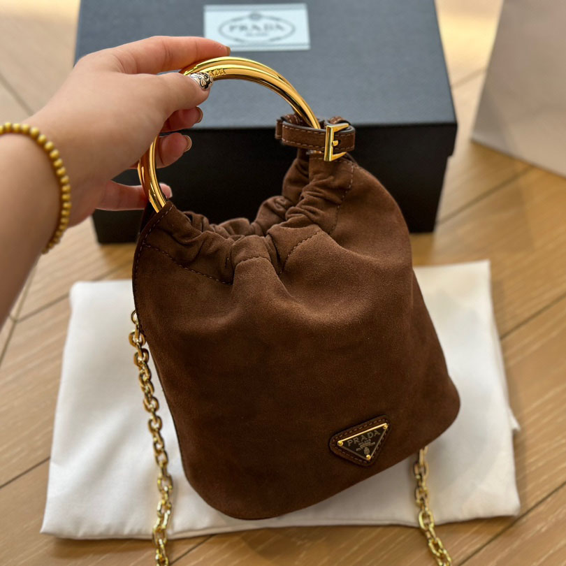 Suede mini-bag