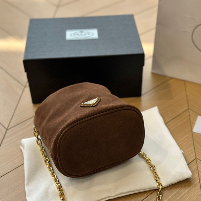 Suede mini-bag